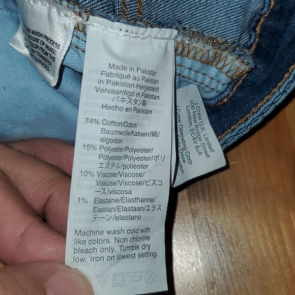 Madewell Mid-rise Skinny Jeans Women's Size 36 Blue Exposed Button Fly Raw Hem - Picture 9 of 17